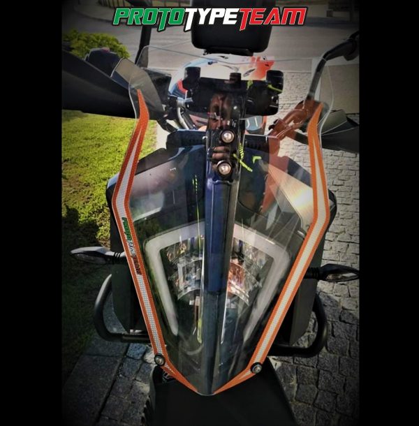 Rally Windshield Ktm 390 Adv White/Orange - Image 2